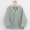 Dojčenský kabátik na gombíky New Baby Luxury clothing Oliver sivý Sivá 62 (3-6m)