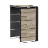 Prístrešok na popolnice Keter Hide Away 1x240l 67,8x84,3x121,2cm Ashwood