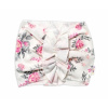 Baby Nellys bavlnená čelenka turban New Rosses smotanová