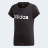 adidas Girls Essentials Linear T-Shirt Blk/Wht Linear 7-8 Years