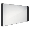 LED zrkadlo do kúpeľne Nimco čierne 120x65 cm ZPC 42006-90