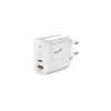 Genius PD-65AC, Napájecí adaptér, univerzální, 65W, 1× USB-C, 1× USB, PD 3.0, QC 3.0, bílý 32590010400