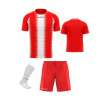 Futbalová sada Givova Kit Stripe pre celé mužstvo, od 12 ks, červená/ biela počet ks v sade: 20 hráčskych setov