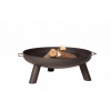 ZÁHRADNÝ KRBOVÝ GRIL CAMPFIRE KOŠÍK 86 CM (Oceľové záhradné ohnisko maľované na čierno zvárané Korfu 75 cm)