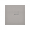 VILLEROY & BOCH Squaro Infinity štvorcová sprchová vanička z materiálu Quaryl, do rohu - pravou stranou ku stene, protišmyk (C), 800 x 800 x 40 mm, Grey, UDQ8080SQI1RV-3S