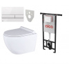 Alca Alcadrain (Alcaplast) Set 5v1 Jadromodul AM102/1120 + tlačítko M1710 + izolácia M91 + WC CANEO RIMLESS