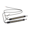 LED dynamické smerovky na motocykel 2 ks – biela / oranžová, 36 SMD, IP65, 12 V, 13 cm