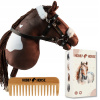 HOBBY HORSE KÔŇ NA PALIČKE A3 KONÍK S HRIVOU DARČEK Deň detí + KRABIČKA