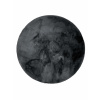 MOOD SELECTION Umelá kožušina Dave Charcoal - koberec ROZMER CM: ø80