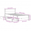 vidaXL Posteľ bez matraca 90x200 cm masívna borovica - Hnedá - 157688-92678