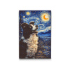 Vymalujsisam.sk Diamantové maľovanie - Vincent Van Gogh – Hviezdna noc a border kólia Veľkosť: 40x60cm, Rám: Bez rámu, iba zrolované plátno, Diamanty: Okrúhle