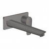 Hansgrohe Talis E, páková umývadlová batéria pod omietku, s výtokom 22,5 cm, kefovaná čierna chrómová, HAN-71734340