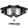 LS2 AURA PRE GOGGLE BLACK WITH IRIDIUM VISOR