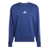 adidas Essentials 3-Stripes Fleece Sweatshirt Mens Navy/White M