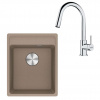 Franke Sety Kuchynský set G252KA, fragranitový drez MRG 610-37 RTL a batéria FS 3230.031, kašmír/chróm 114.0700.691