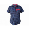 Košeľa krátka dámska HAVEN Agness Slimfit modrá/ružová S