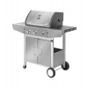 Plynový gril Teesa 10,8 kW (Záhradný plynový gril 3 horáky 10,8 kW liatinový rošt Teesa BBQ 3001 Master)