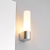 Zrkadlová lampa Lindby Melike, 27 cm, chróm, IP44, zásuvka - 9641002