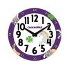 CLOCKODILE CCT0030 - CLOCKODILE Dětské nástěnné hodiny fialové s koněm ⌀25cm