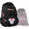 Školský batoh viackomorový Minnie Mouse Paso čierny, ružový 18 l