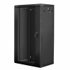 EUR Racková skrinka Lanberg WF01-6422-10B 22U Nástenný rack Čierna