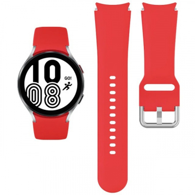 OEM Silikonový náramek pro chytré hodinky Samsung Galaxy Watch 4/5/6 Farba: Červená