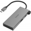 Hama USB C Hub 6 portov (multiportový adaptér 1x HDMI 4K, 2x USB-A, 1x USB-C, 2x čítačka kariet SD a microSD) Alu
