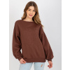 Hnedá mikina s výšivkou leva -EM-BL-617-4.41P-brown ONE SIZE