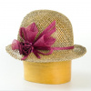 Karpet Dámsky klobúk zdobený sinamay - ružová-57