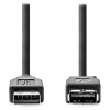 NEDIS prodlužovací kabel USB 3.2 Gen 1/ zástrčka USB-A - zásuvka USB-A/ 5 Gbps/ kulatý/ černý/ bulk/ 1m CCGL61010BK10