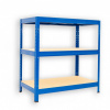 Kovový regál do garáže Biedrax 50 x 60 x 90 cm, modrý - 3 police MDF