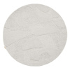 Svetlosivý vlnený okrúhly koberec ø 120 cm Morphic Botanica – Agnella