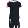 Joma Futbalový set dres + šortky ROMA II SET BLACK-WHITE S/S Veľkosť: 6XS/5XS