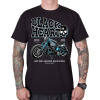 Pánske motorkárske tričko BLACK HEART BLUE BOBBER čierna Veľkosť: 2XL