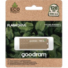 Goodram USB flash disk, USB 3.0, 128GB, UME3 ECO FRIENDLY, hnedý, USB A, s krytkou UME3-1280EFR11