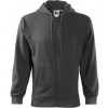 Malfini Trendy Zipper Pánska mikina 410 oceľová šedá M