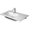 Duravit ME by Starck umývadlo 83x49 cm obdĺžnik umývadlo na nábytok-umývadlo s doskou biela 2345830060