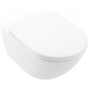 Villeroy & Boch Universo - Závesné WC so sedátkom s poklopom SoftClose, TwistFlush, alpská biela 4670T901
