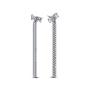 PANDORA visiace náušnice Mašlička s pavé 293544c01