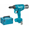 Nitovacia pištoľ 18V Makita DRV150ZJ (telo) + MAKPAC + Rozsah 2,4 - 4,8 mm