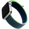 Fixed Nylon Strap Nylonový remienok na princípe suchého zipsu pre Apple Watch 38/40/41 mm, neónovo - modrý FIXNST-436-NEBL