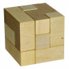 Detoa Hlavolam kostka dřevo 6x6 cm