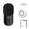 iGET HOME Doorbell DS1 Black + CHS1 White - WiFi bateriový videozvonek