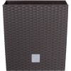 PROSPERPLAST | Květináč RATO LOW, vklad - umbra 22,5 cm 01843
