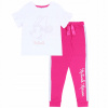 Disney 164 White, Pink, Multi -Colored Set (Biela a ružová dievčenská stopssuit myš myš Minnie Disney)
