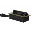 Výklopný blok zapustený ORNO OR-AE-13126/BR, 2x 230V a 2x USB, farba mosadz