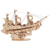 Robotime Drevené 3D puzzle Vojenská plachetnica 118 ks (Robotime Drevené 3D puzzle Vojenská plachetnica 118 ks)
