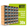 Green Stuff World Vertikálny regál z MDF s 30 zásuvkami (GSW)