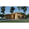Chata 44+44mm (5 izieb / 103 m²) (kód: 61CHT4444) (Zrubová chata)