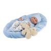 Llorens 73807 NEW BORN chlapček - realistická bábika bábätko s celovinylovým telom - 40